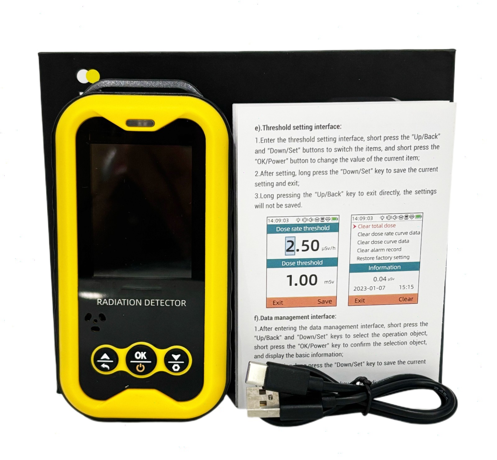 Digital Nuclear Radiation Detector with Detectable Species Beta Gamma and X-ray