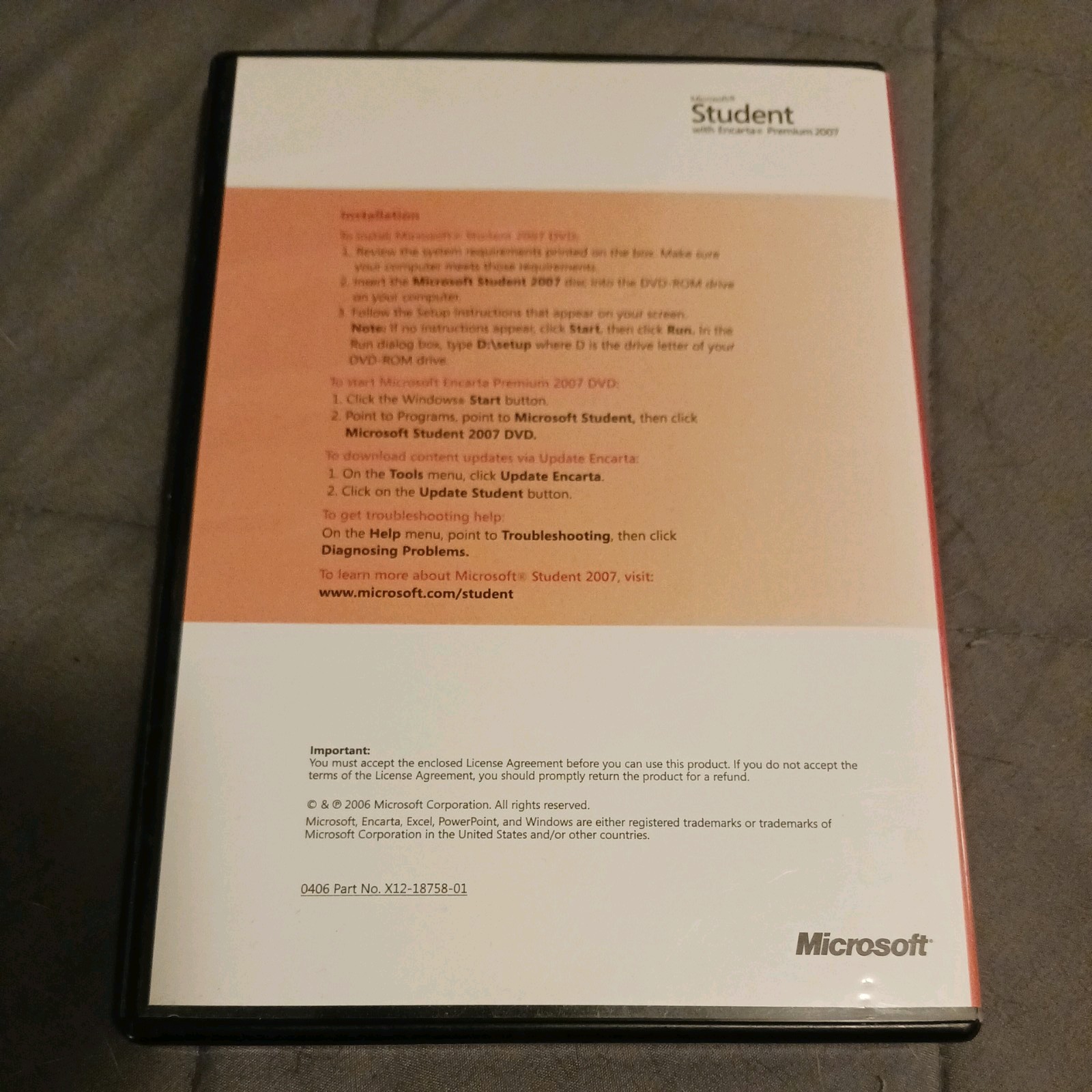 Microsoft Student with Encarta Premium 2007 PC CD-ROM for Windows