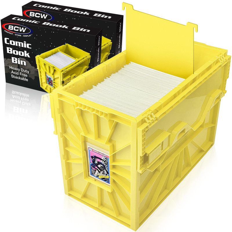 Bcw Short Comic Book Bin Holds 150 Comics Stackable Plastic Storage Acid-Free