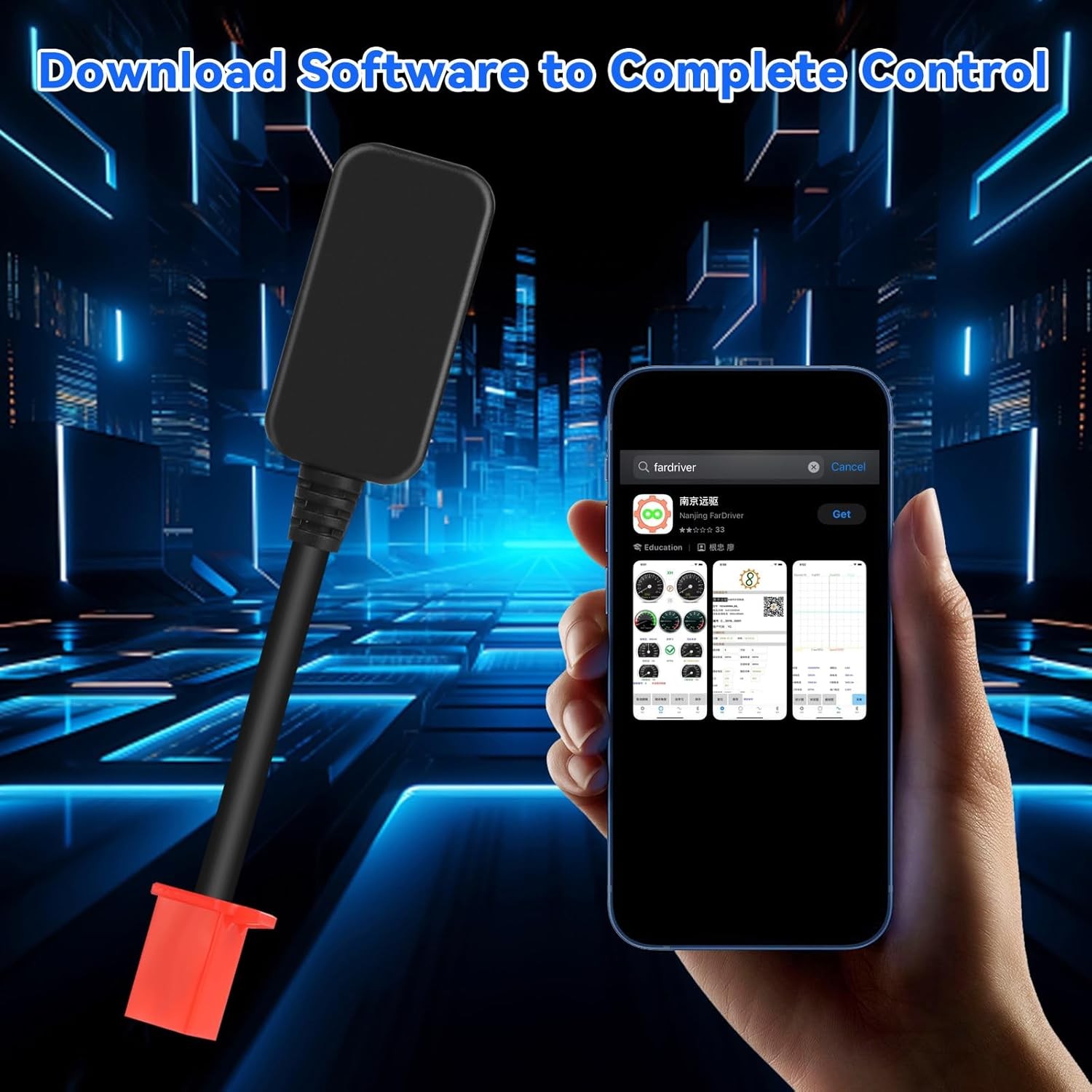 Fardriver Programmable Bluetooth Dongle Controller for E-Bike,Programmable Bluet