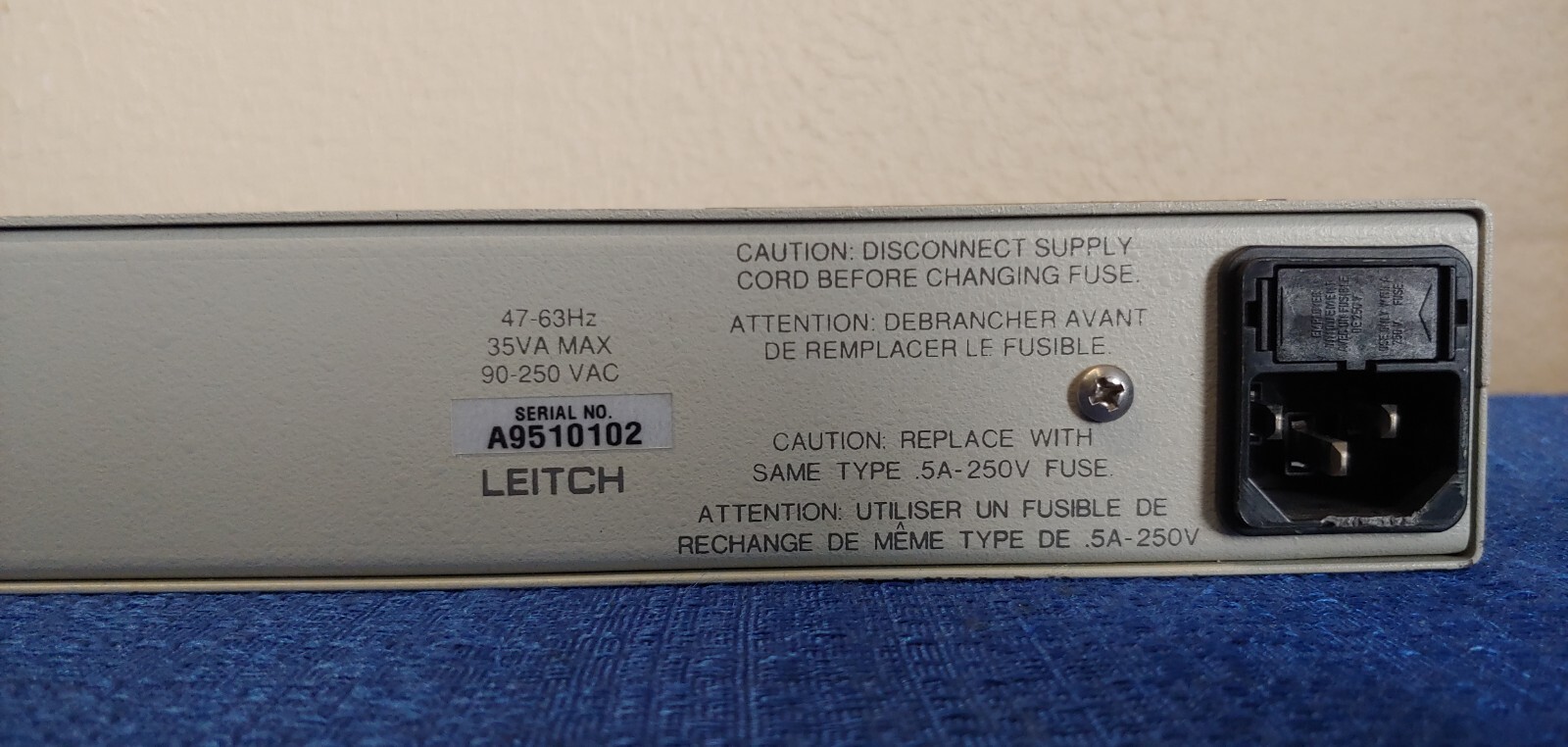 Leitch RCP-ANX4 Control Panel