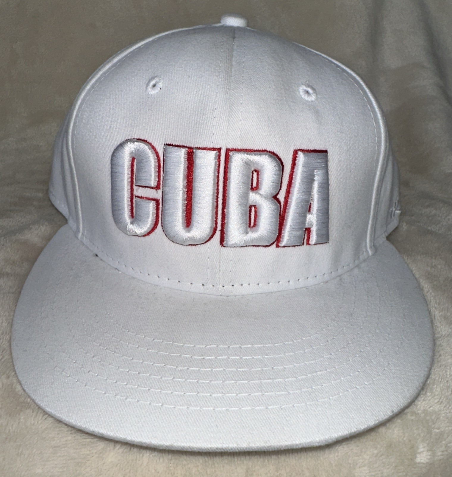 NWOT CUBA Baseball Cap Hat Fitted Streetwear Hiphop Cultural Sz 7 1/4