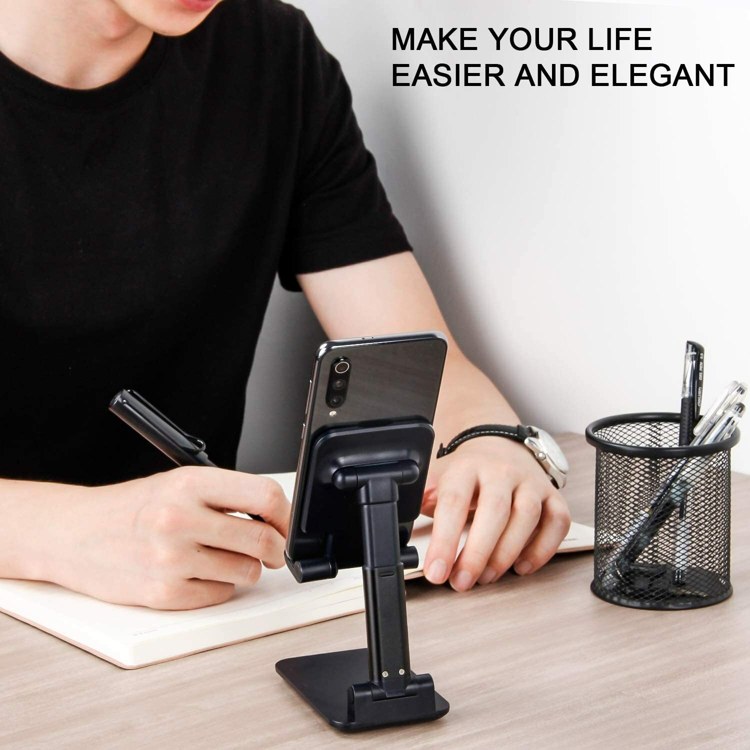 Adjustable Cell Phone Stand Holder Desk Dock Mount For iPad iPhone Kindle Tablet