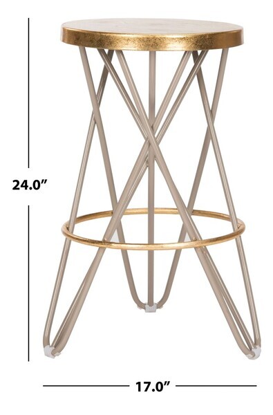 Safavieh LORNA GOLD LEAF COUNTERSTOOL, Reduced Price 2172748514 FOX3255C