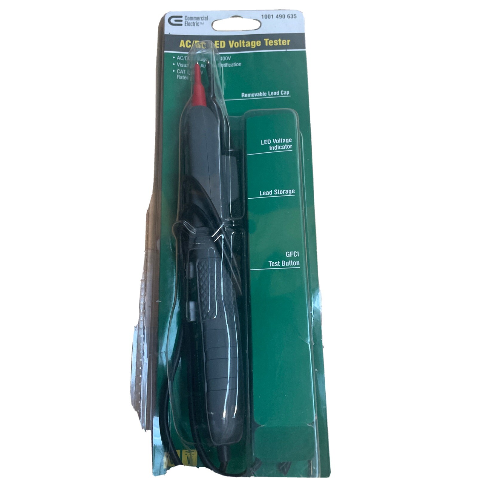 Voltage Tester AC/DC 400 Volt GFCI Circuit w LED Audible Alert - New Open Box