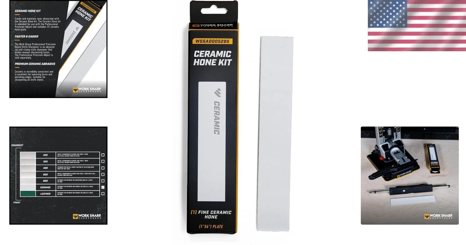 Essential Ceramic Sharpening Kit - Designed for Professional Precision Knives
