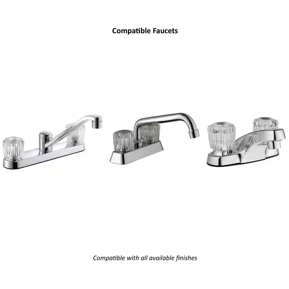 Aragon Bath and Kitchen Faucet Acrylic Handle