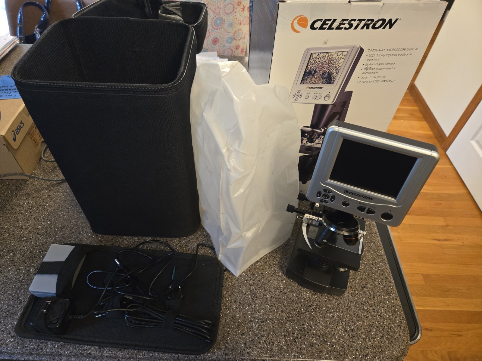 Celestron  LCD Digital Microscope (44340) With Carrying Bag And Box