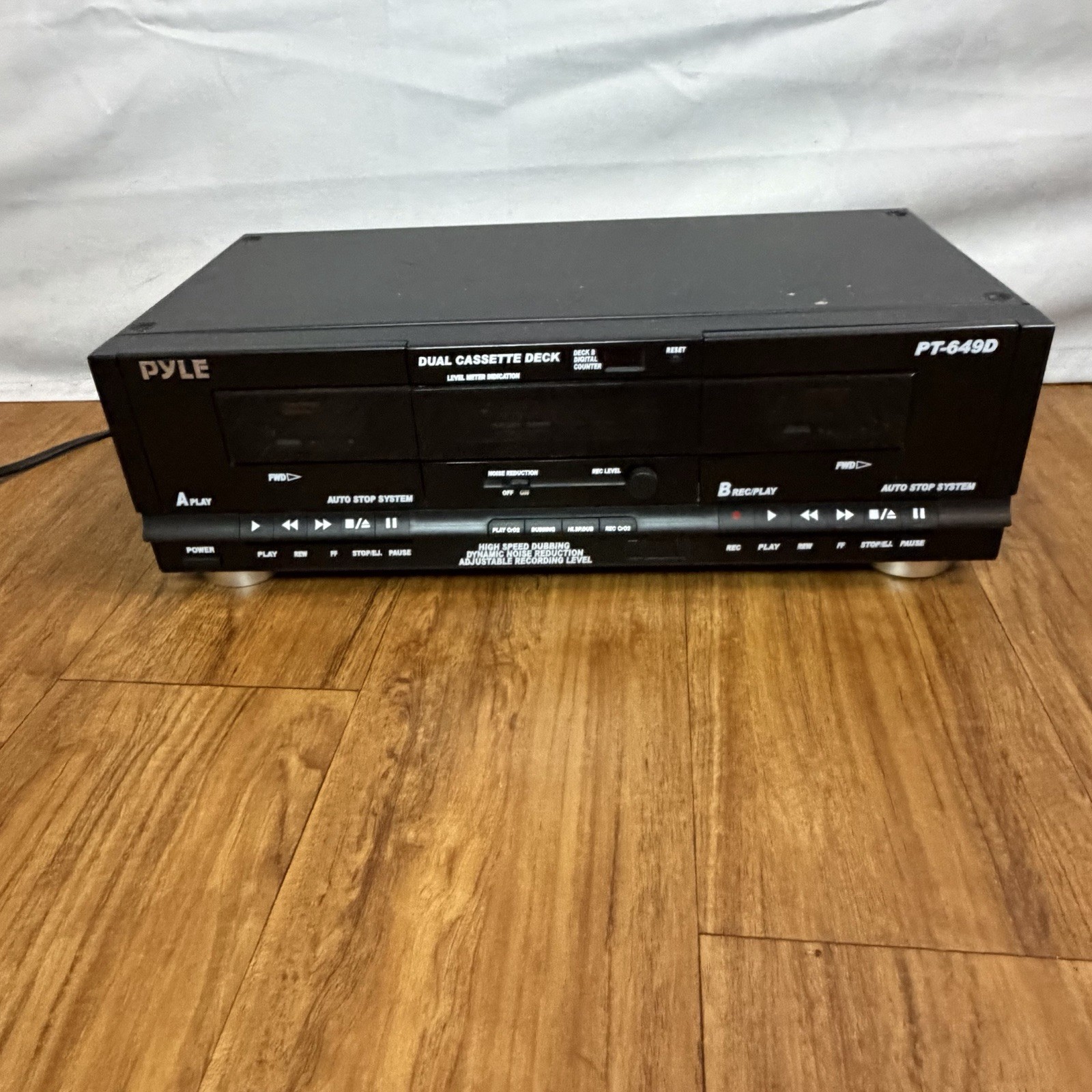 PyleHome PT649D Rack Mount Dual Cassette Player