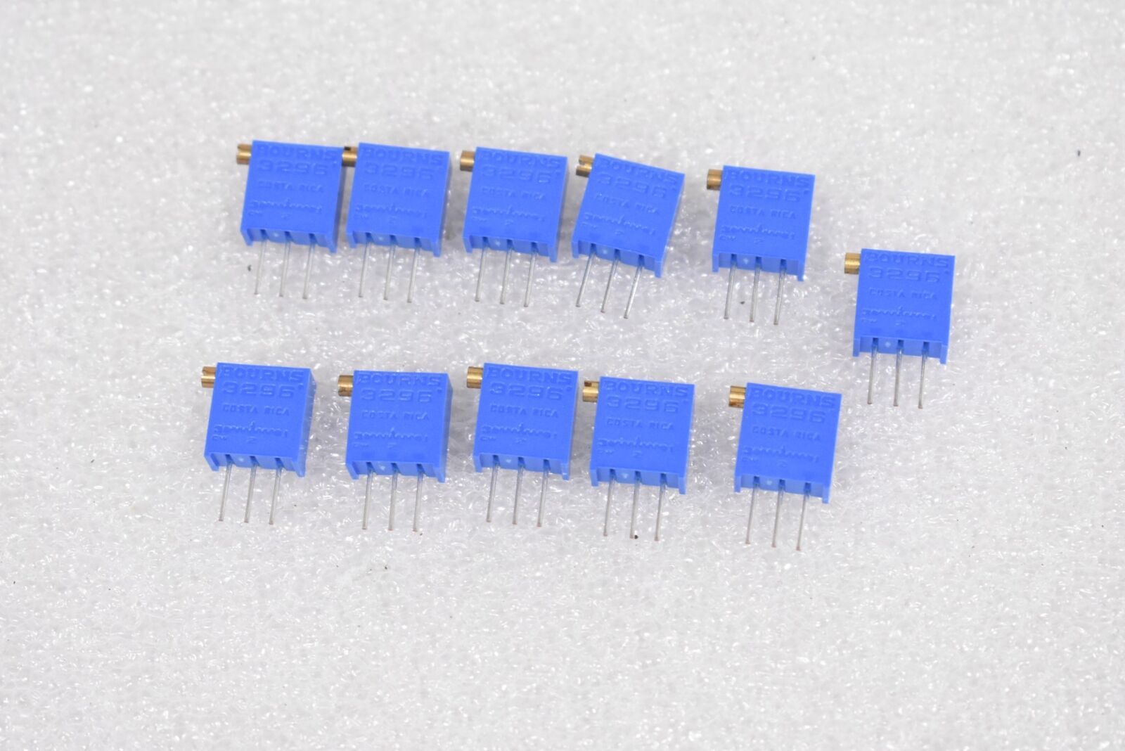 BOURNS 3296X-1-502LF CERMET TRIMPOT, MULTI-TURN 25 TURN, 5KOHM, (LOT OF 11)