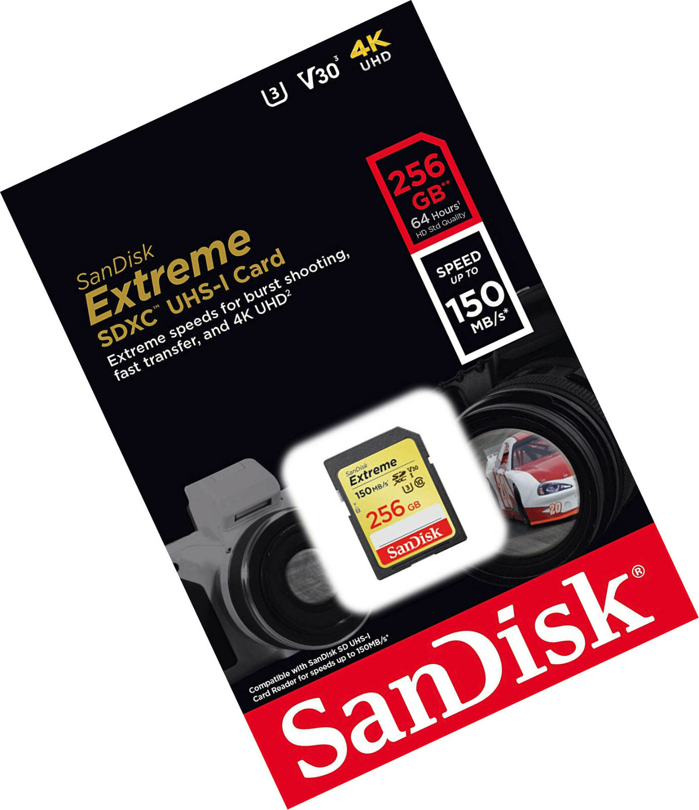 Sandisk 256GB FS extreme 4K HD SD card for Canon XF705 XF405 XF400 GX10 HF G21