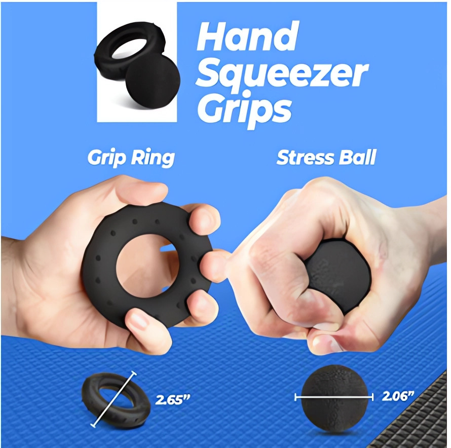 5Pc Hand Grip Strengthener Forearm Workout Kit, Adjustable Grip Strength Trainer