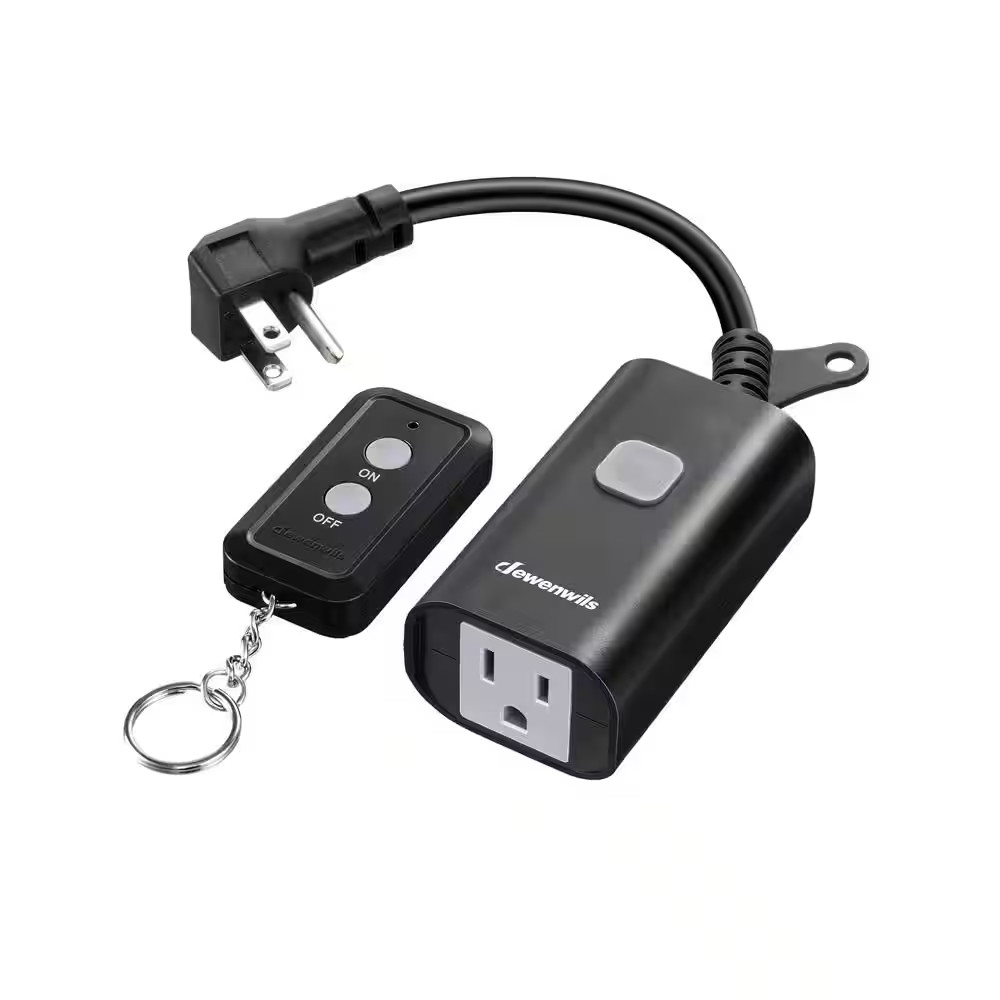 Outdoor Remote Control Outlet, 15A Wireless Remote Control Switch FCC Listed