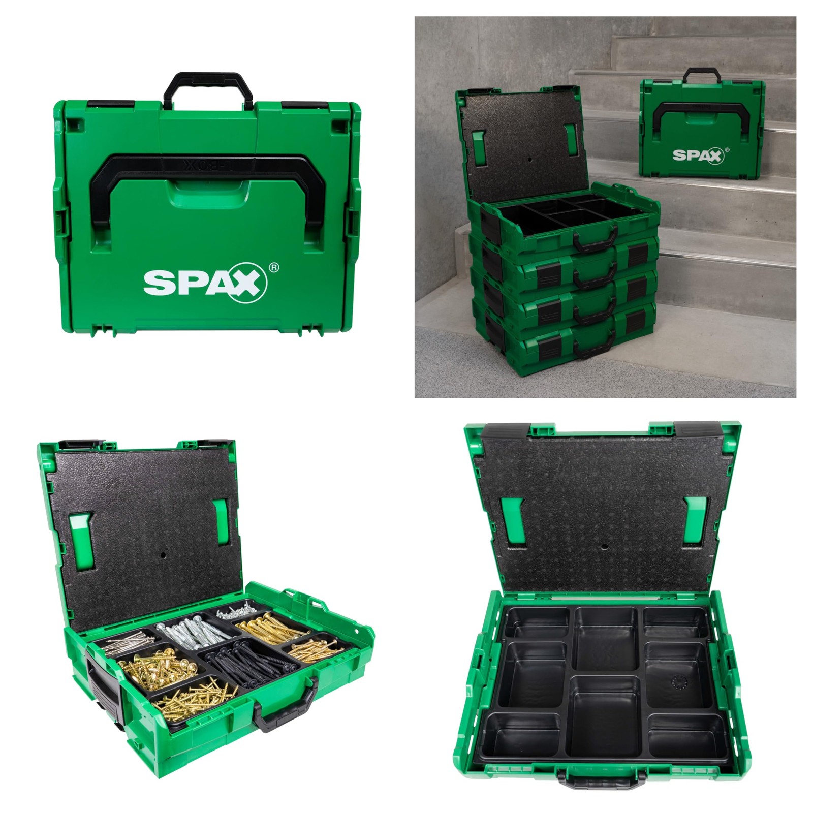 L-BOXX Tool Organizer Case with Removable 8-Compartment Insert, Stackable Sto...