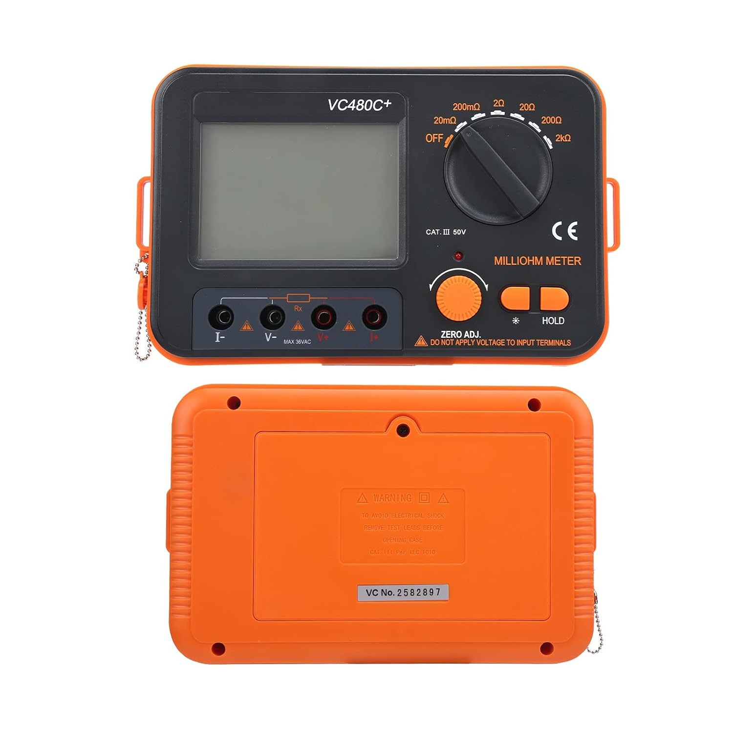 VICI VC480C+ 3 1/2 4 Wire Digital Milliohm Meter Multimeter Tester Backlight