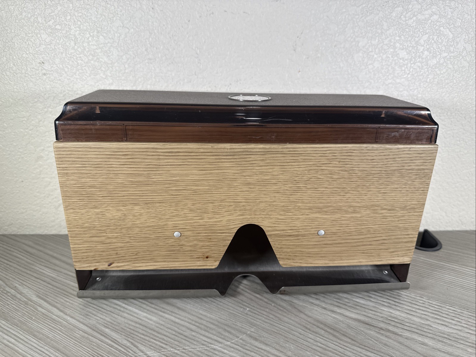 Traex 3815-12 single sided wrapped straw dispenser walnut Vollrath - pencil