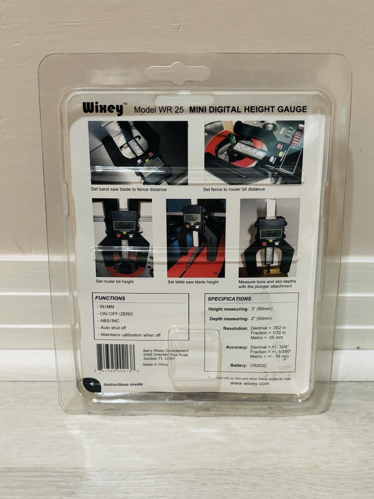 Wixey WR25 Mini Digital Height Gauge