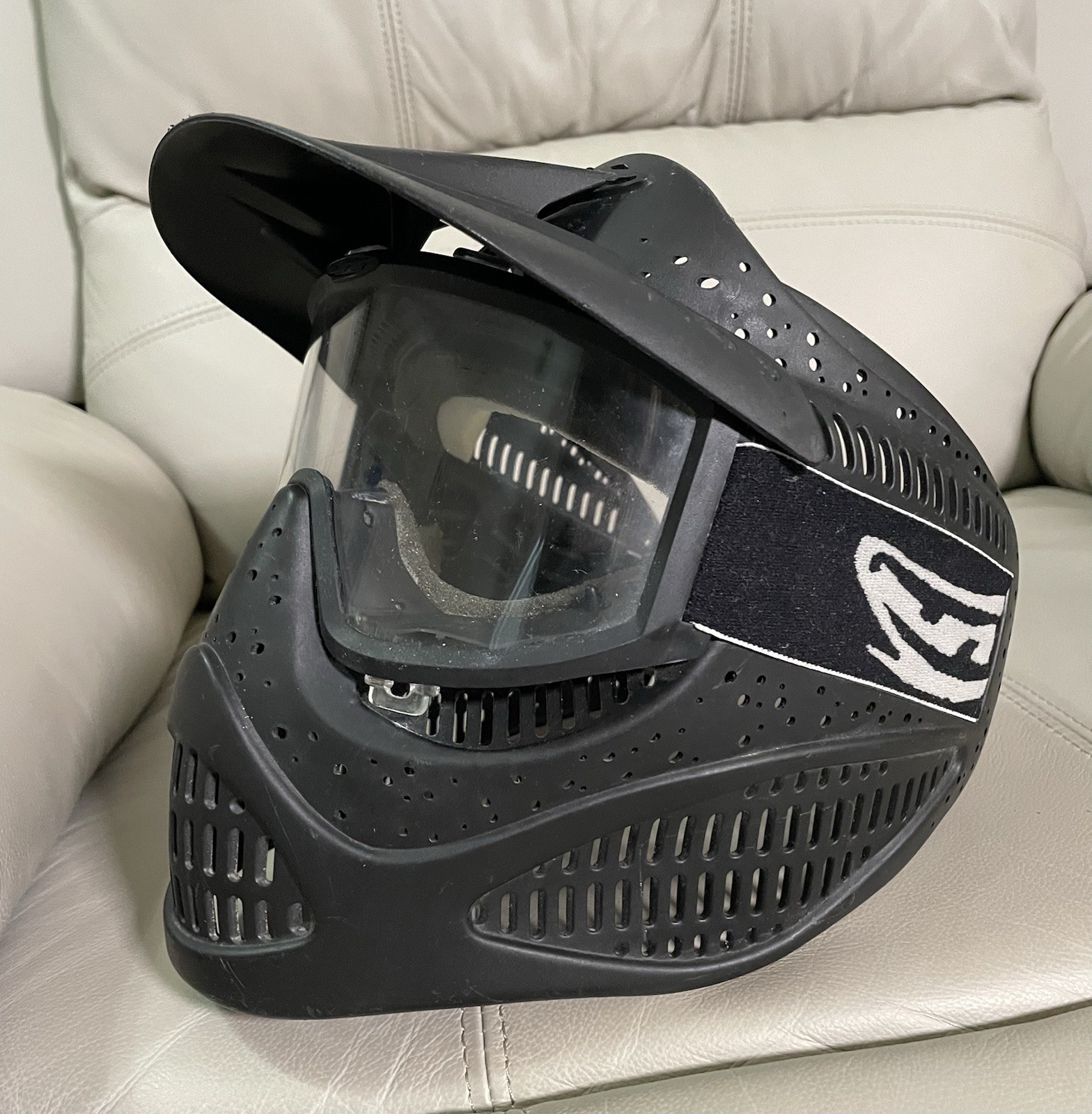 OG VINTAGE JT PAINTBALL MASK W/ GOGGLES - OLD SCHOOL - BLACK