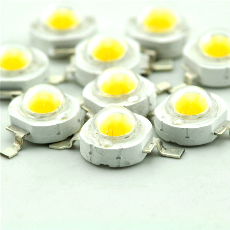 12PCS 1W Led Chip High Power LED Beads 100-110LM White NEW