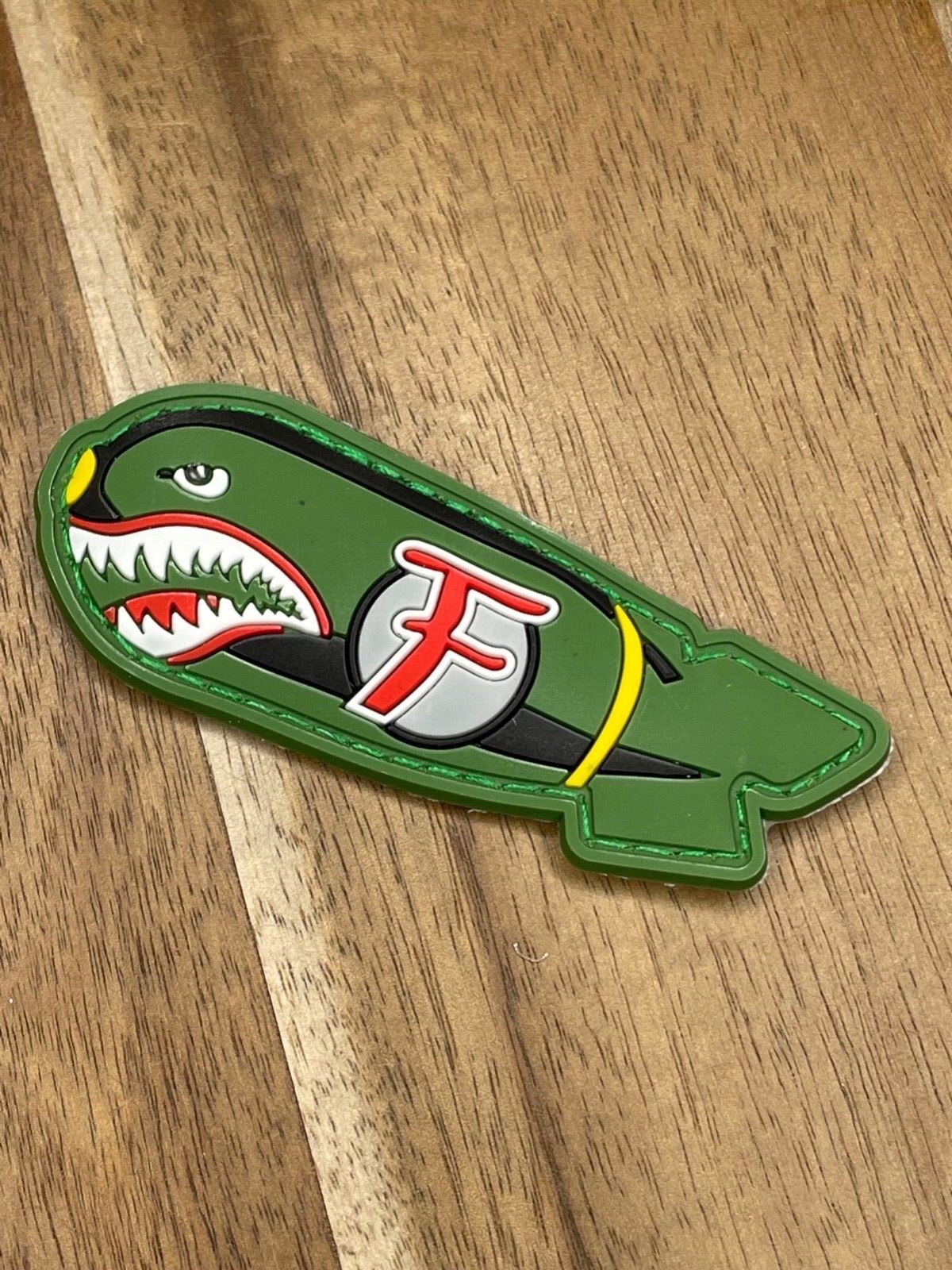 Dropping F Bomb Patch PVC WW 2 Style Tactical Morale (HOOK-3D PVC Rubber)