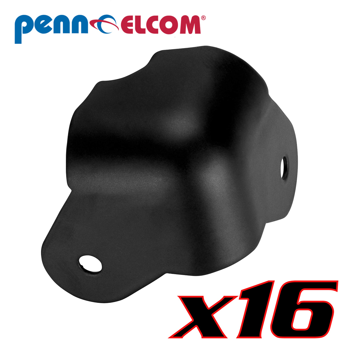 Sixteen Pack Penn Elcom F1691 Rubber Cabinet Foot 1"Dia x 1" H Heavy-duty Black