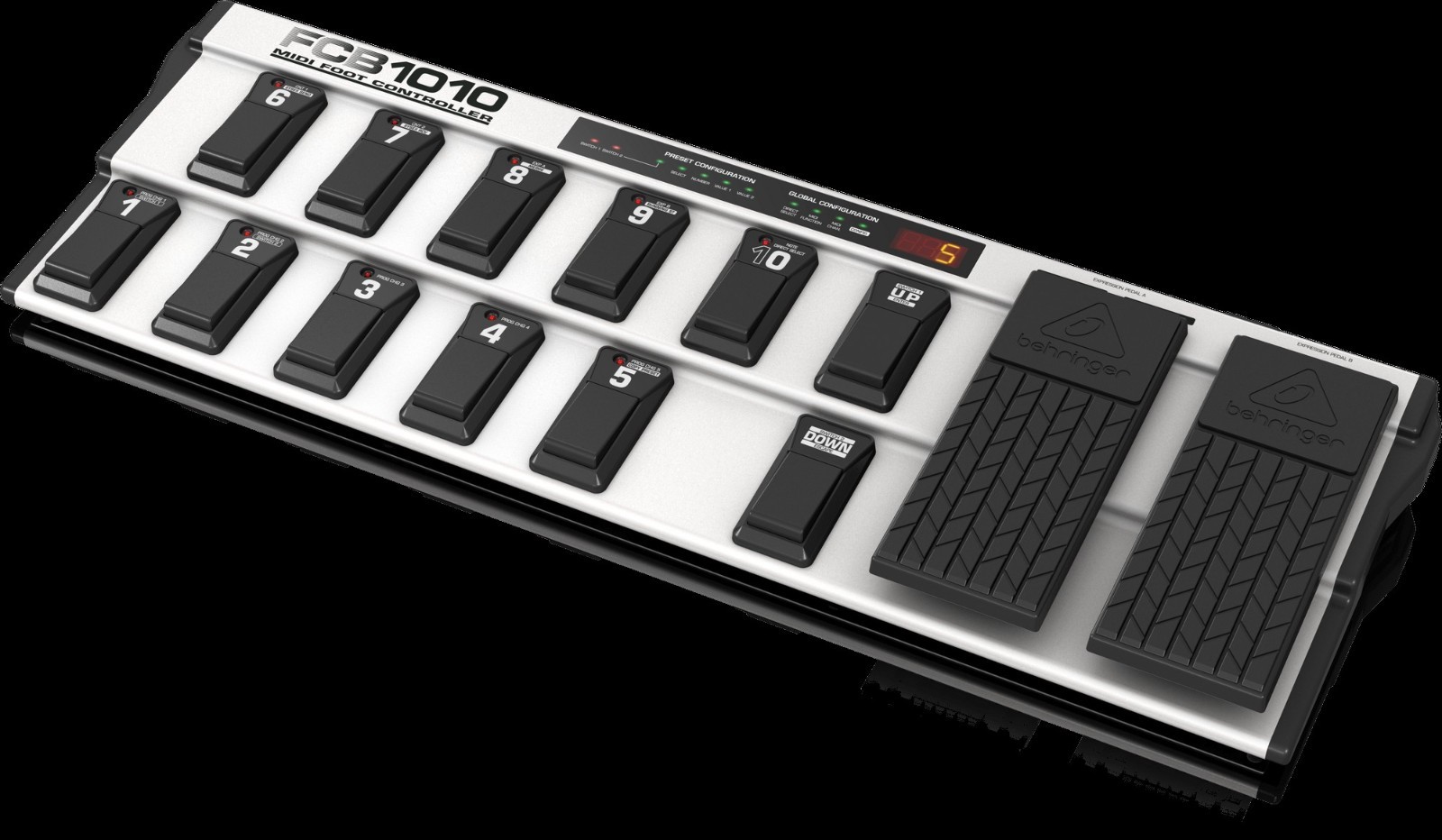 Behringer FCB 1010 MIDI Foot Controller with 2 Expression Pedals (NIB) !