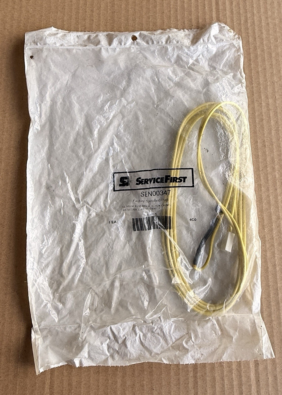 ServiceFirst SEN00347 Sensor Assembly Yellow for HVAC Systems