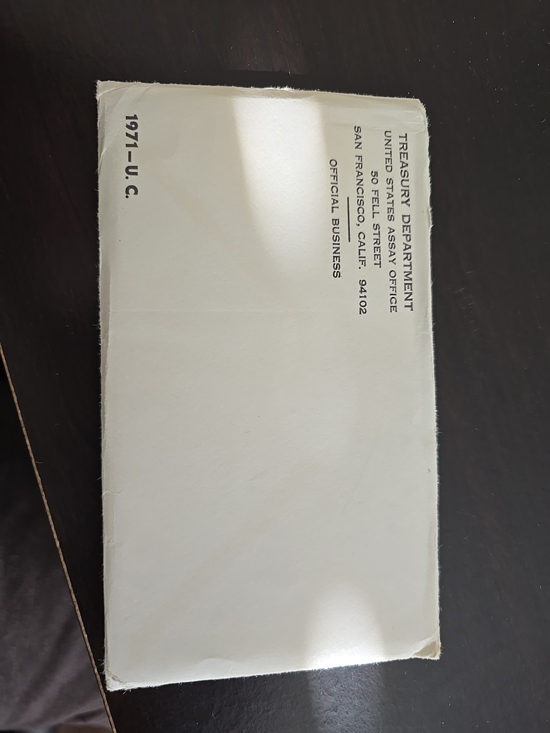 1971 P & D United States Mint Uncirculated Mint Set Sealed Envelope UNOPENED!