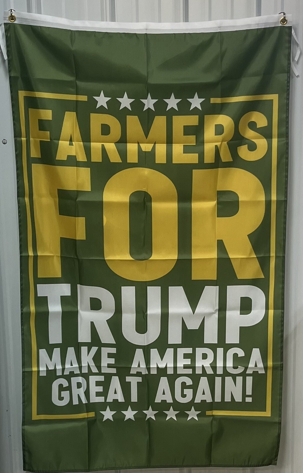 Farmers Flag FREE USA SHIP Farmers For Trump John Deer Man Cave USA Sign 3x5'