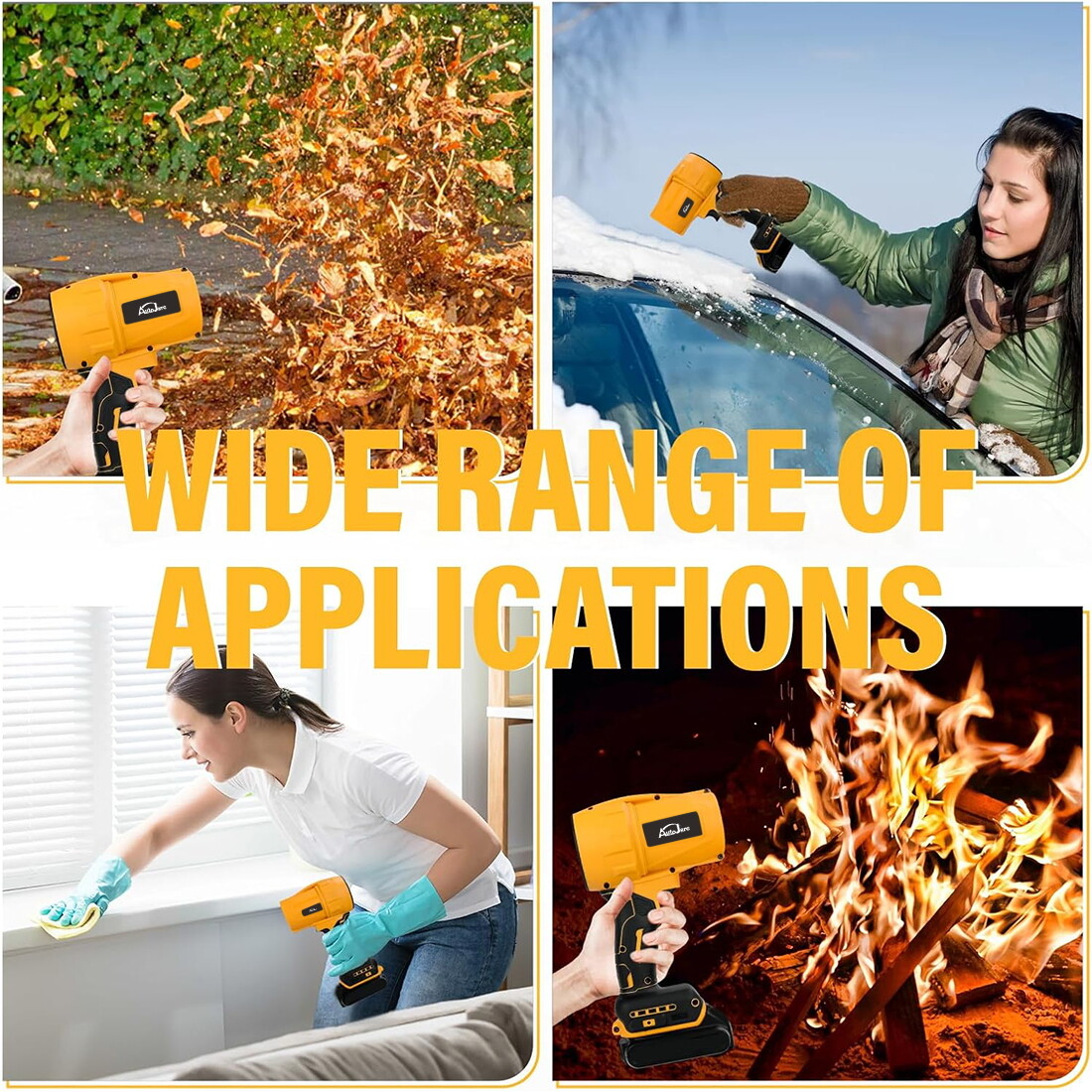 For Dewalt 20V MAX Battery Cordless Turbine Leaf Blower Compact Handheld Blower