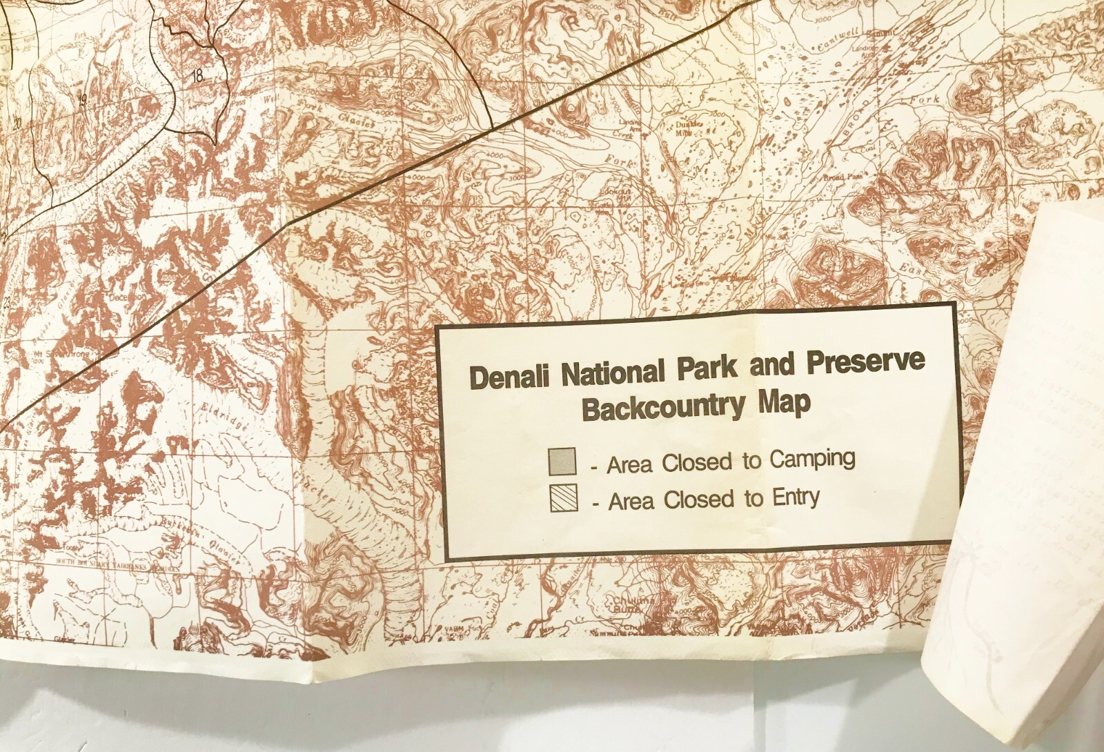Denali National Park Map Backcountry Map