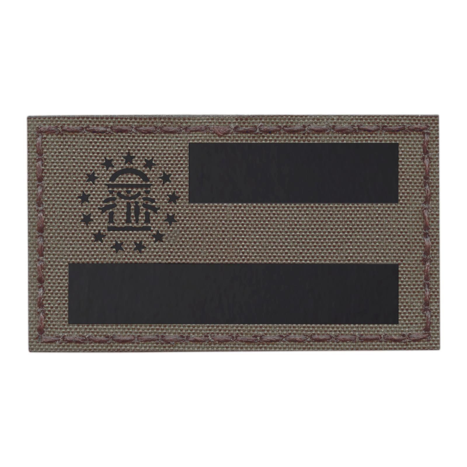 Georgia state flag IR ranger green morale infrared tactical IFF hook patch