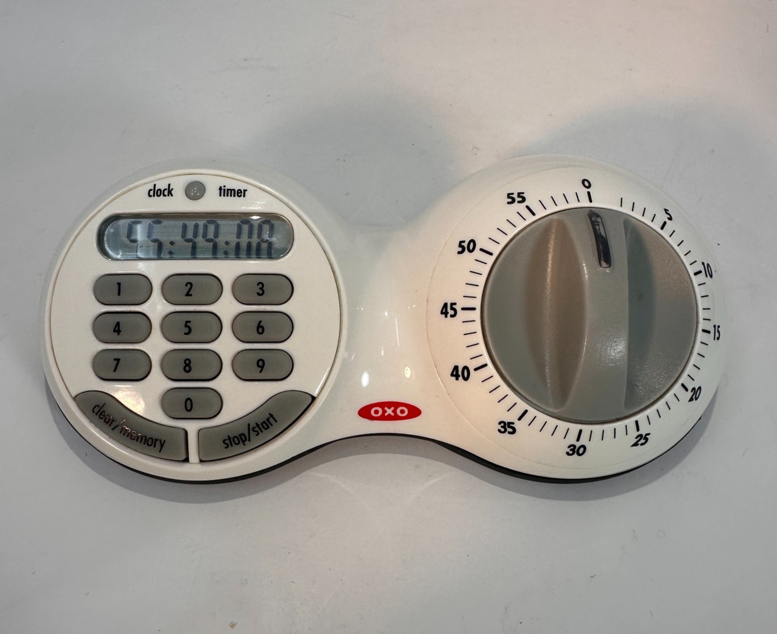OXO Good Grips Times Squared Double Timer Blue Analog & Digital Tested Works