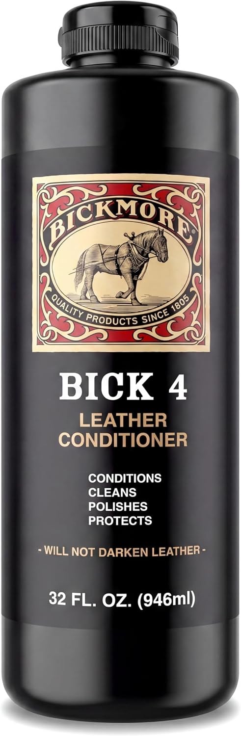 Bick 4 Leather Conditioner 32 Fl Oz - USA Made Since 1882 - Cleaner & - Restore