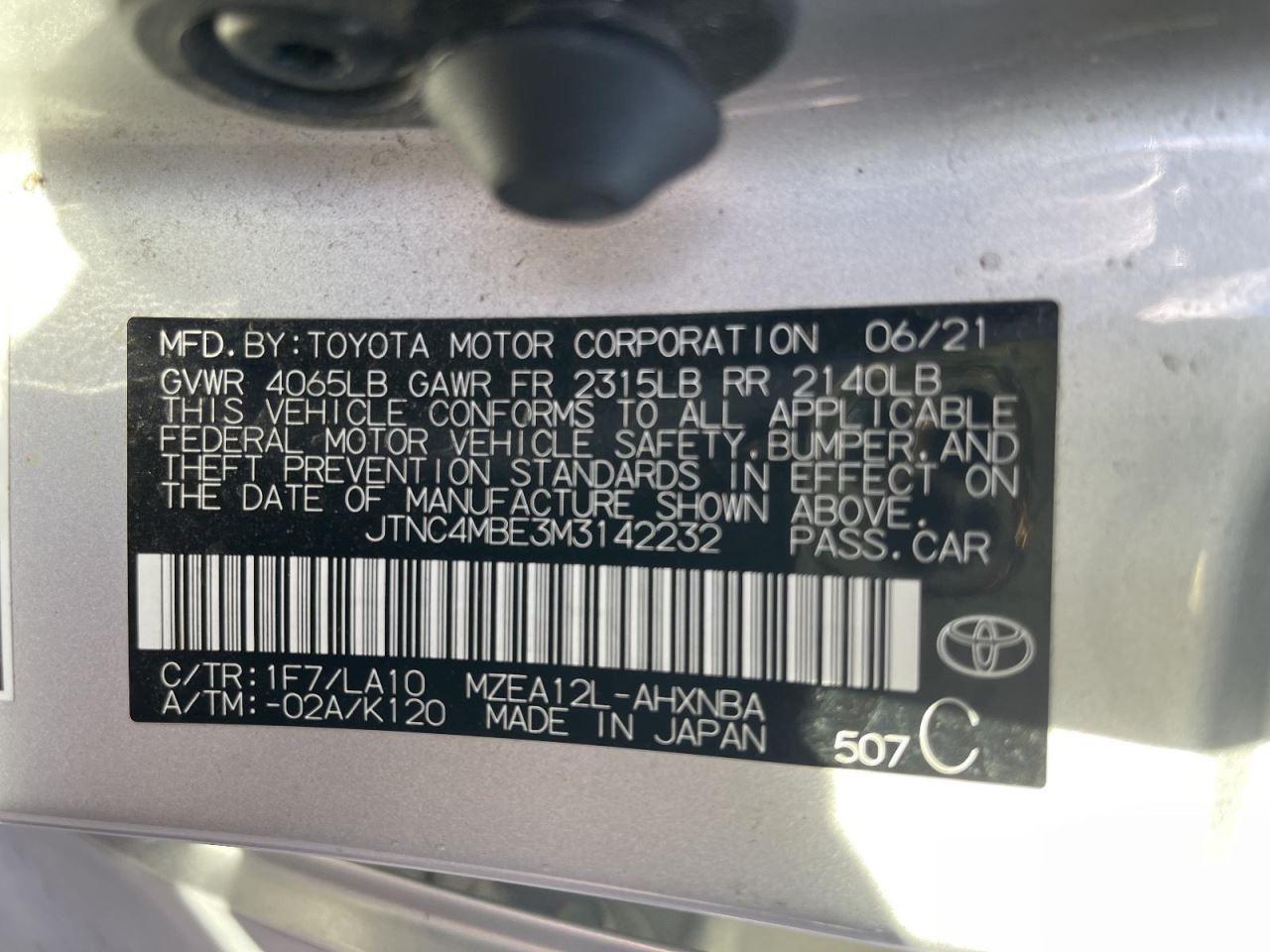 Hatchback Radar Unit Fits 20-24 COROLLA 1002020