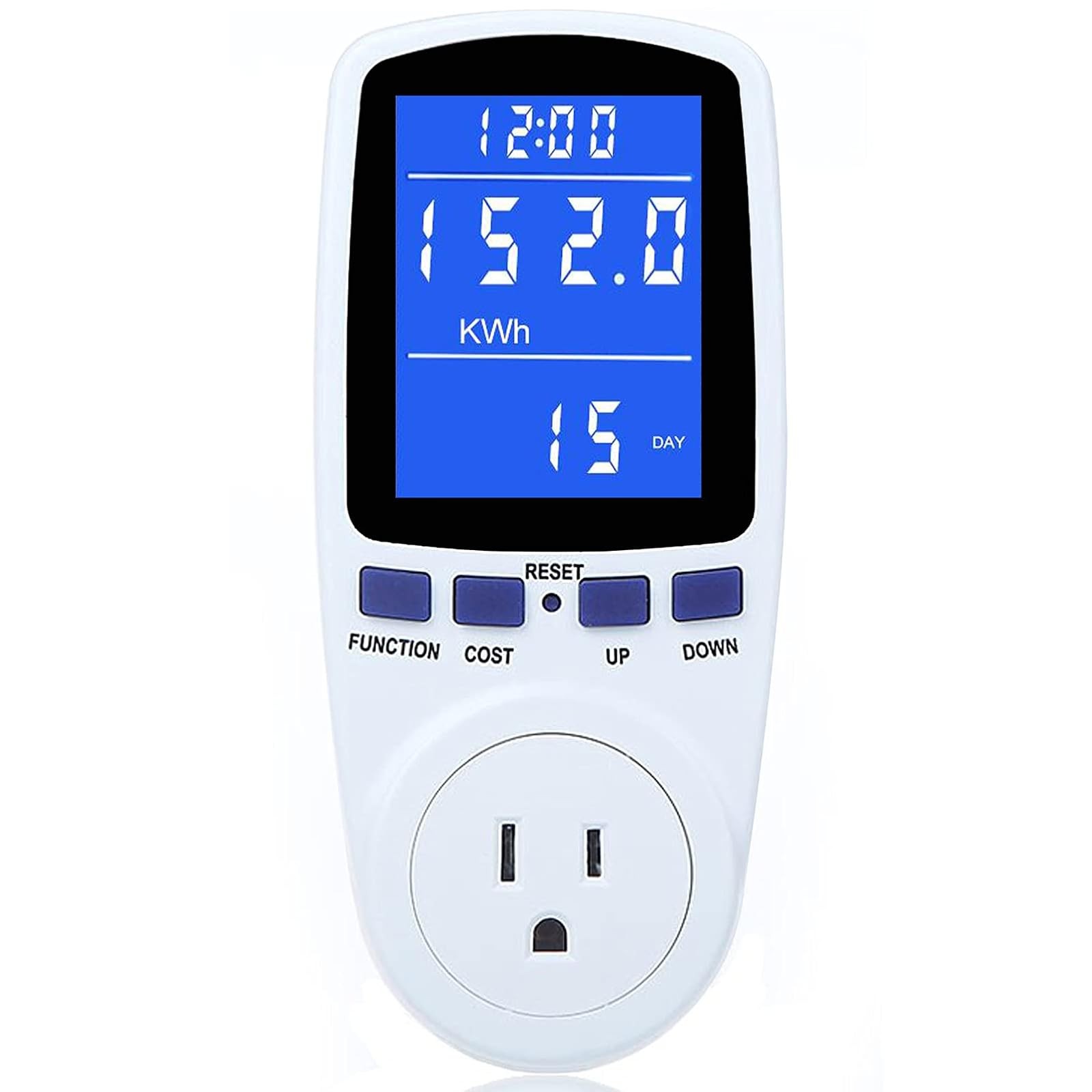 Upgraded Watt Power Meter Plug, Energy Usage Monitor with Backlight