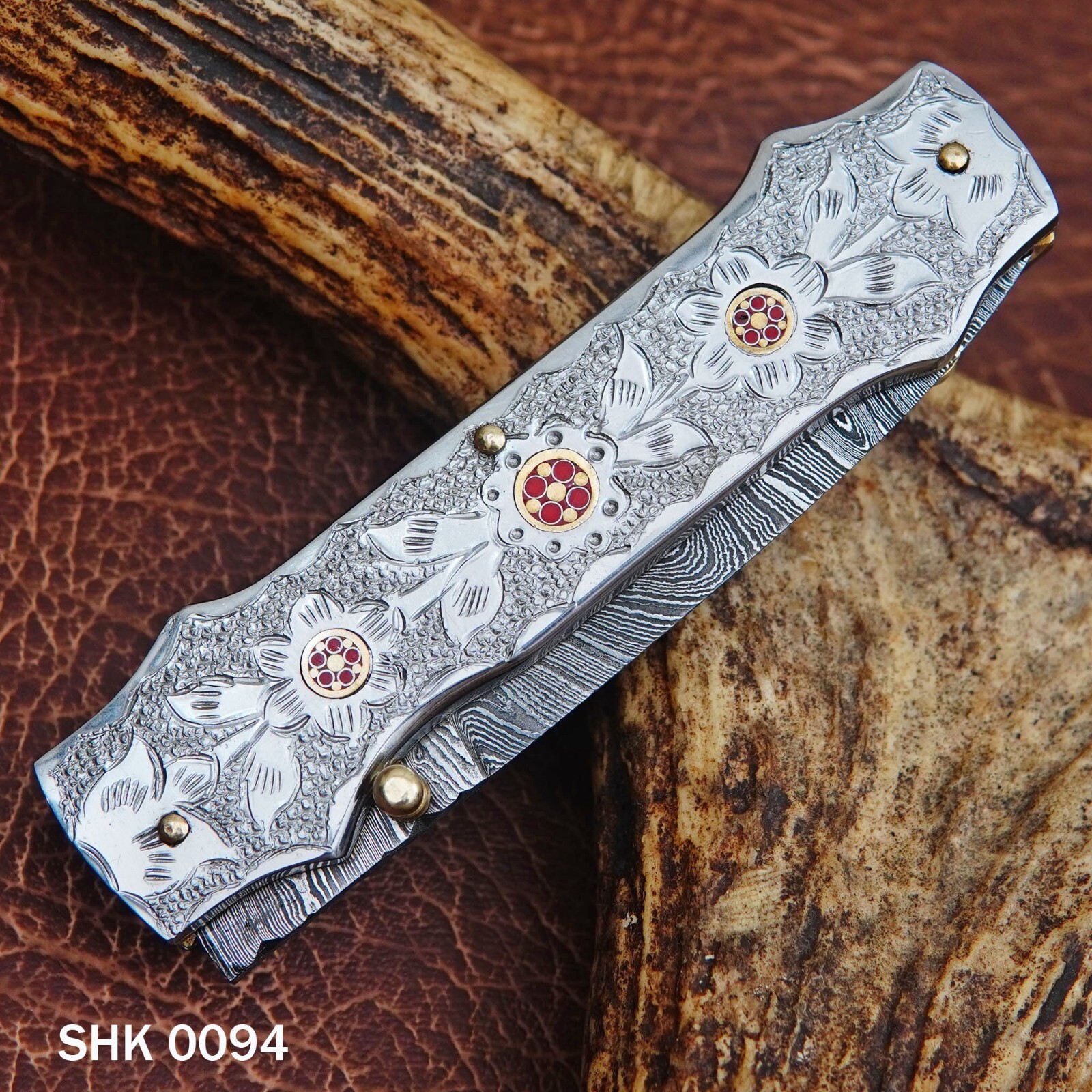 Custom Handmade Damascus Steel Pocket Knife Folding Knife, Hunting/ Camping EDC,