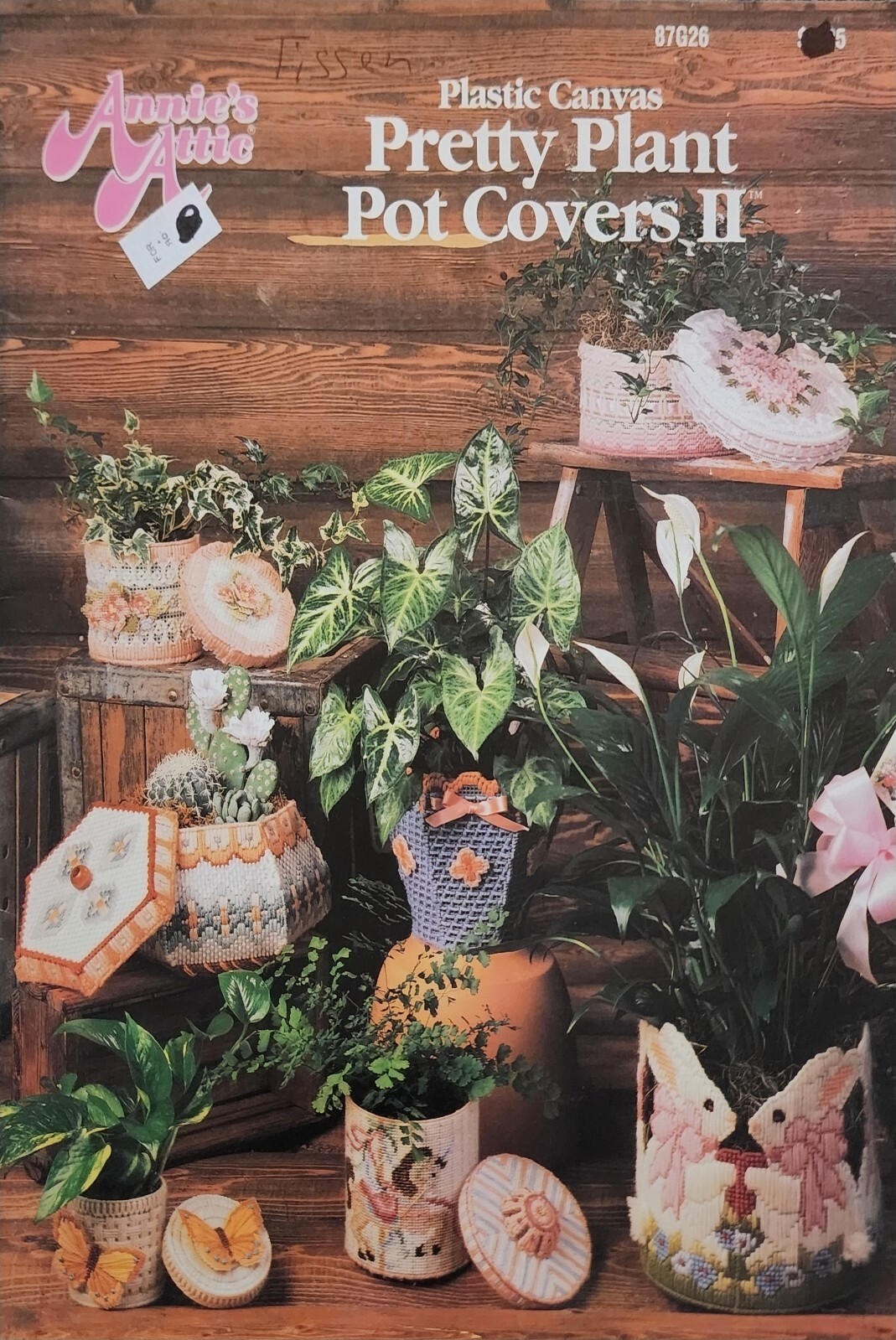 Pretty Plant Top Covers #2 Plastic Canvas Patterns Projects By Annie's Attic