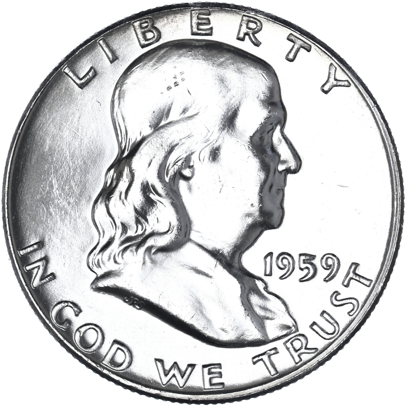 1959 (P) Franklin Half Dollar 90% Silver BU