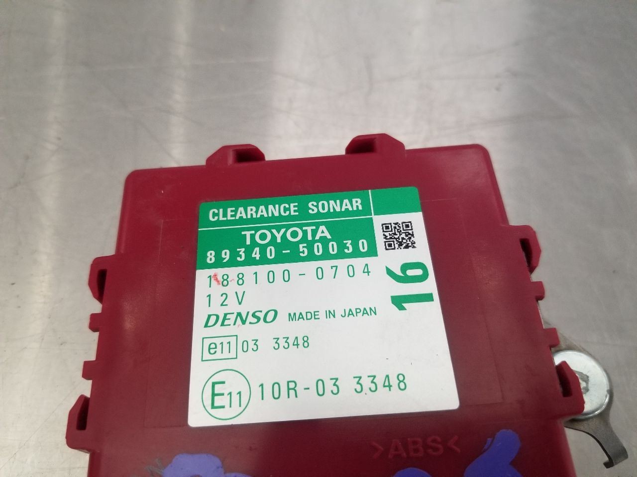 11 2011 LEXUS LS460 DRIVER ASSIST CONTROL MODULE 8934050030