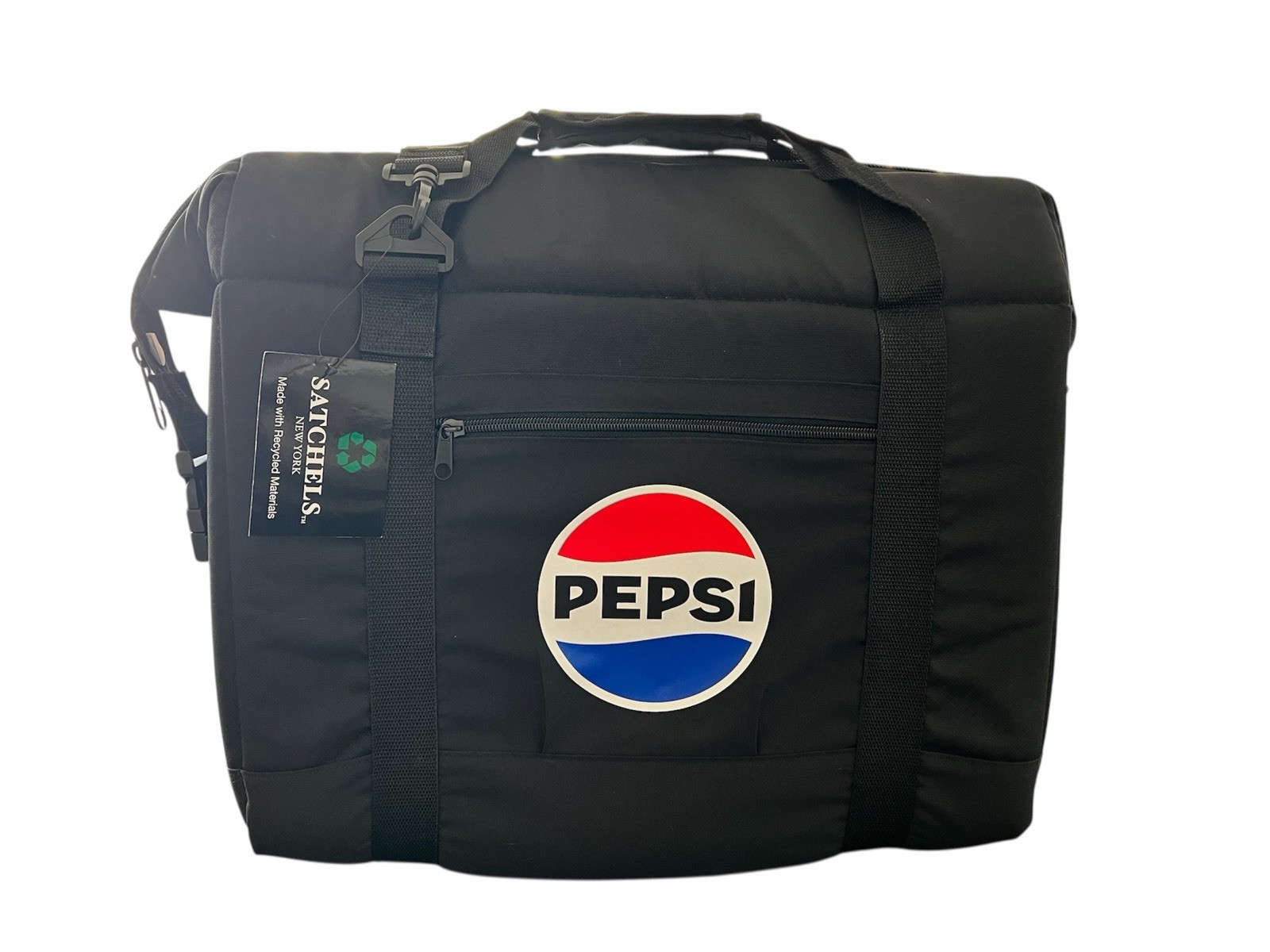 Satchels NY Large Travel Insulated Cooler Bag Pepsi Logo Recycled Materials NWT