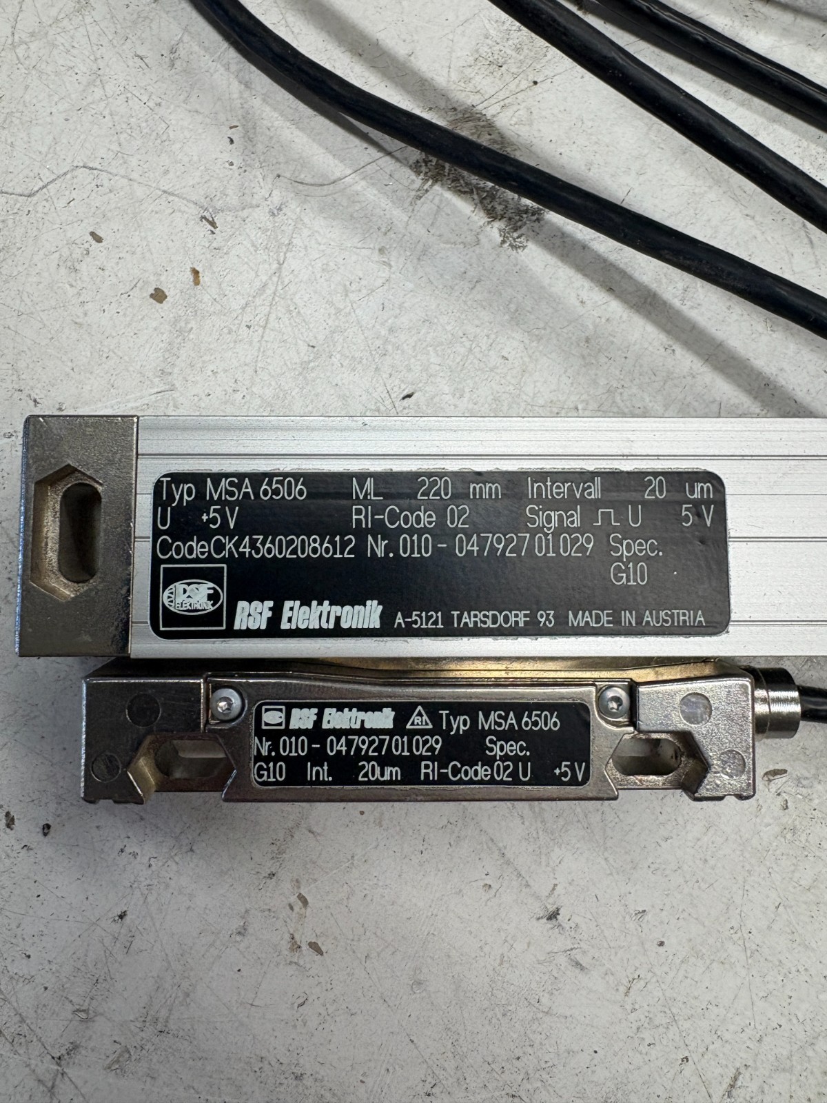 RSF Elektronik MSA 6506 Linear Scale Encoder ML 220 mm