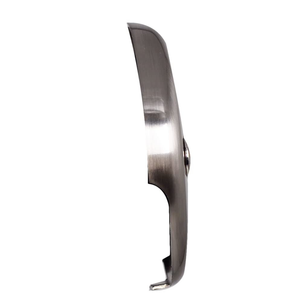 Westbrass A593244-07 14" x 1-1/2" White Tubular Bathtub 1 Pack, Satin Nickel