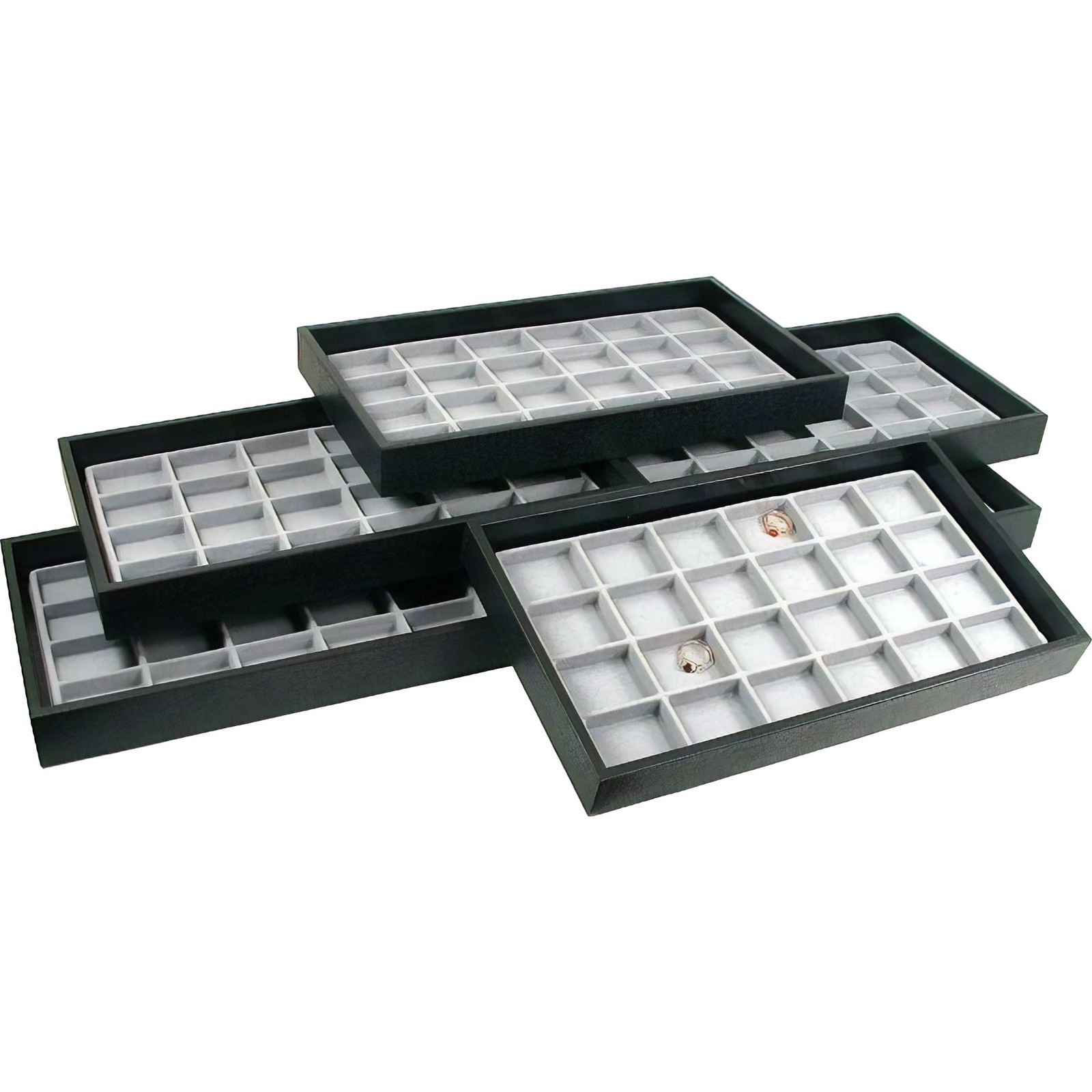 6 24 Slot Jewelry Display Insert & Travel Tray