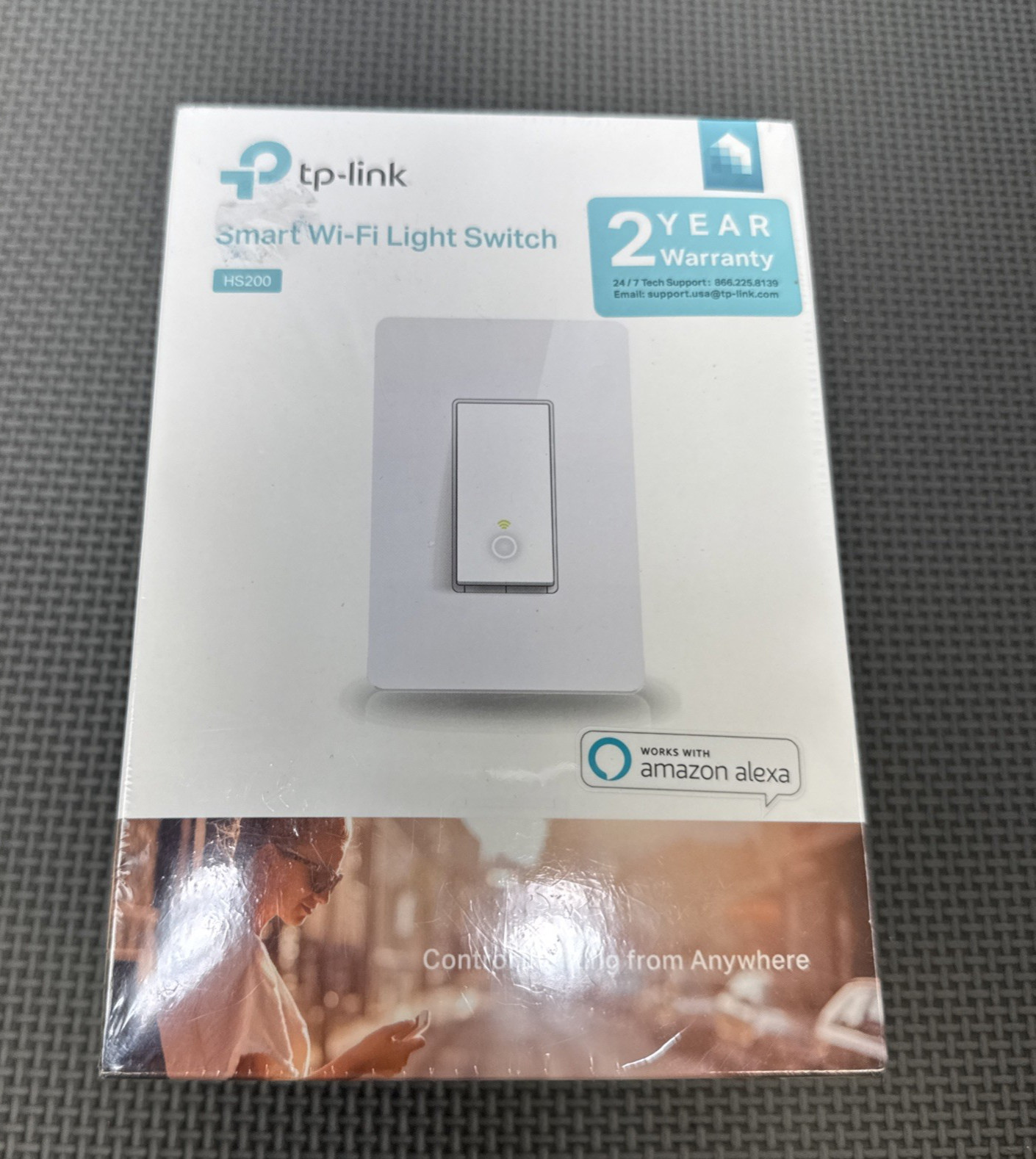 TP-LINK HS200 Smart WiFi Light Switch - White (New Sealed)