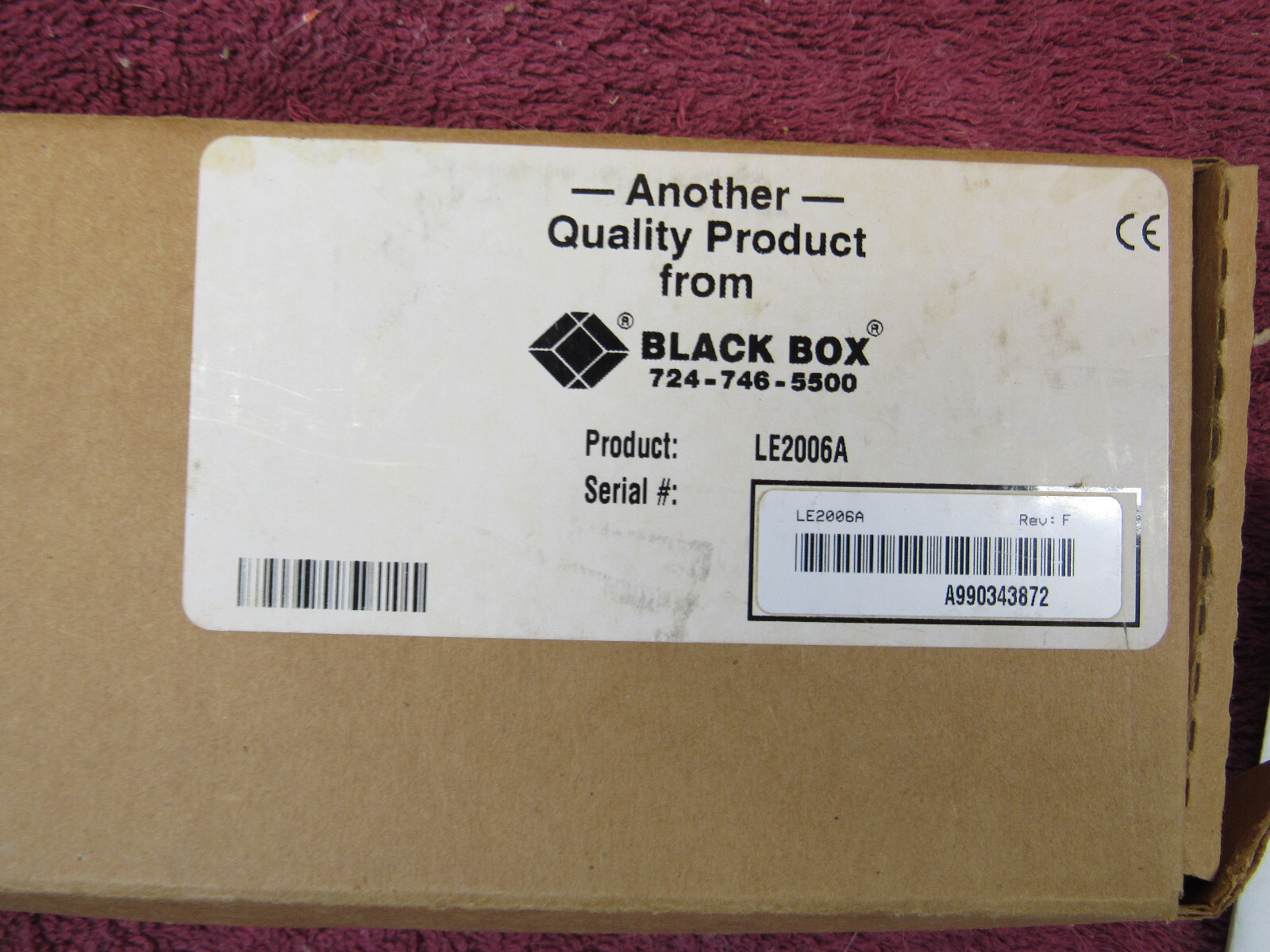 BLACK BOX MINI BNC TRANSCEIVER 4321 LE2006A