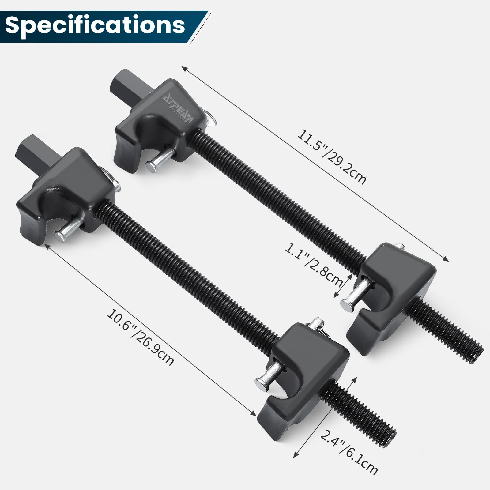 Macpherson Strut Spring Compressor 2pc Heavy Duty Coil Spring Compressor Strut