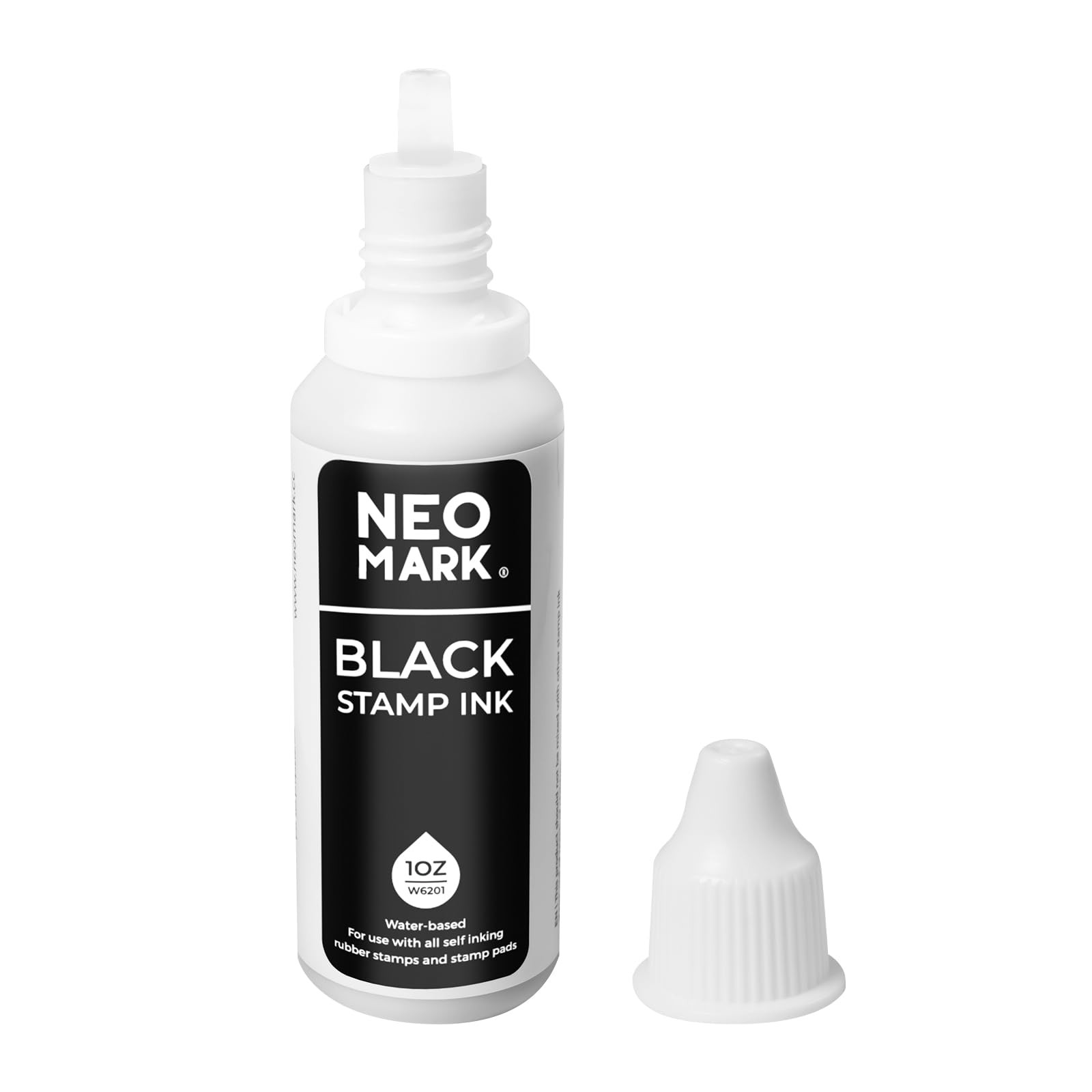 Premium Quick~Drying Non~Toxic Stamp Refill Ink for Self~Inking Stamps Black 1oz