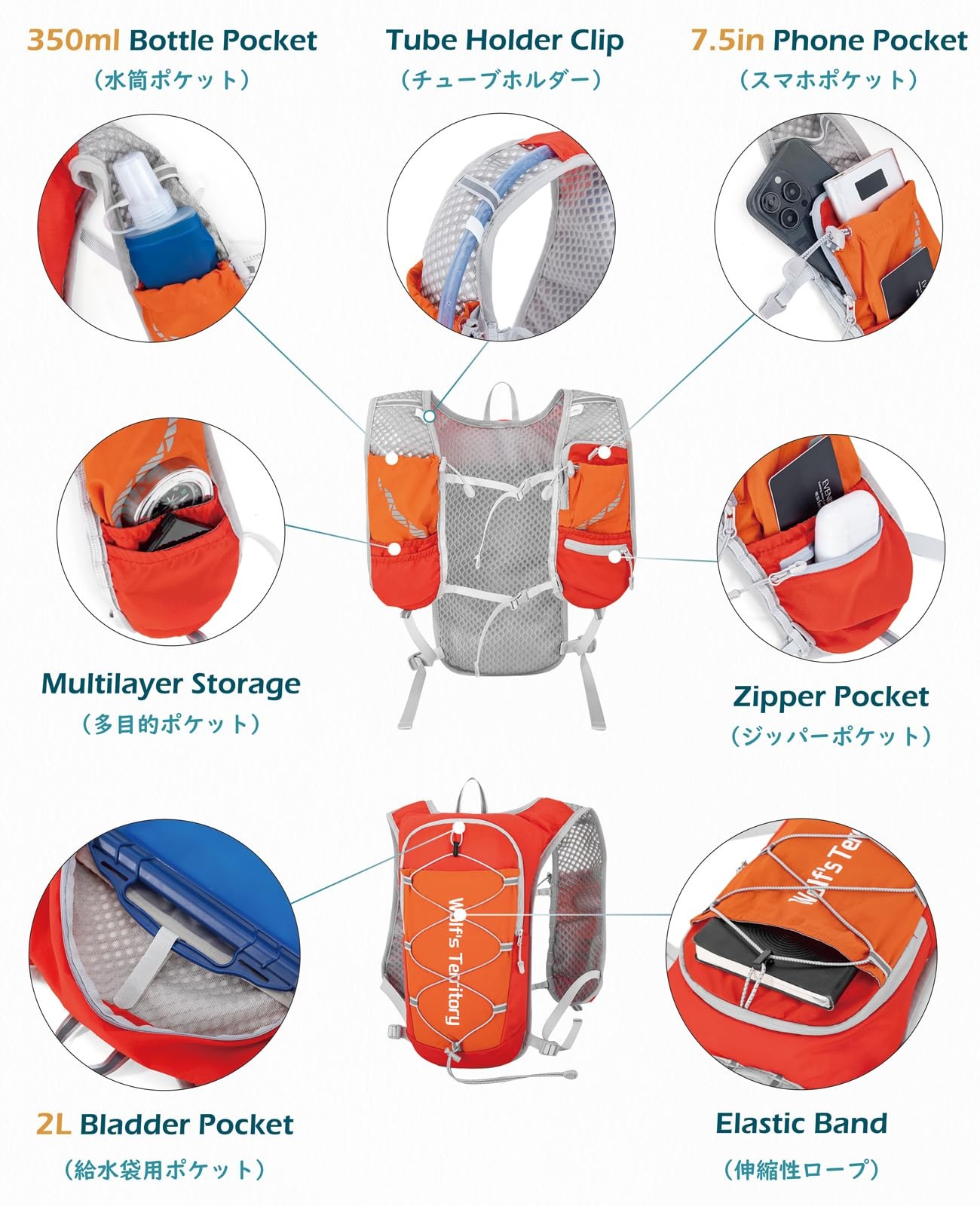 Lightweight 5L Hydration Pack for Marathon Running and Trail Adventures