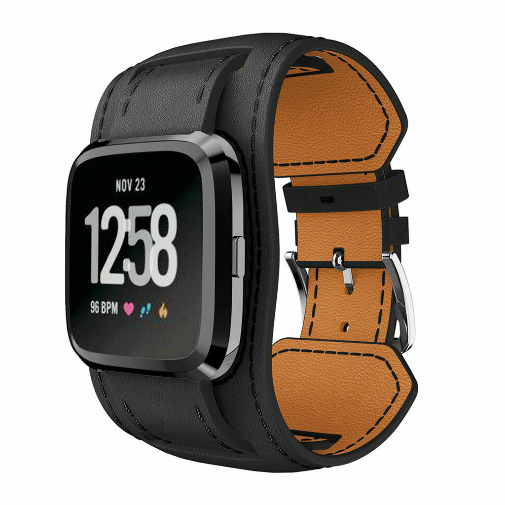 For Fitbit Versa / 2 /Lite Replacement Leather Watch Band Wrist Strap Bracelet